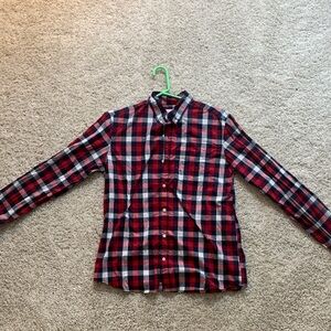 GAP Red and Black Checkered Casual Shirt